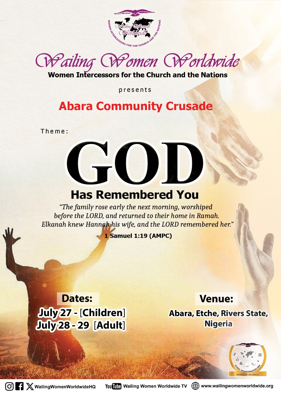 Pre-International-Conference crusade